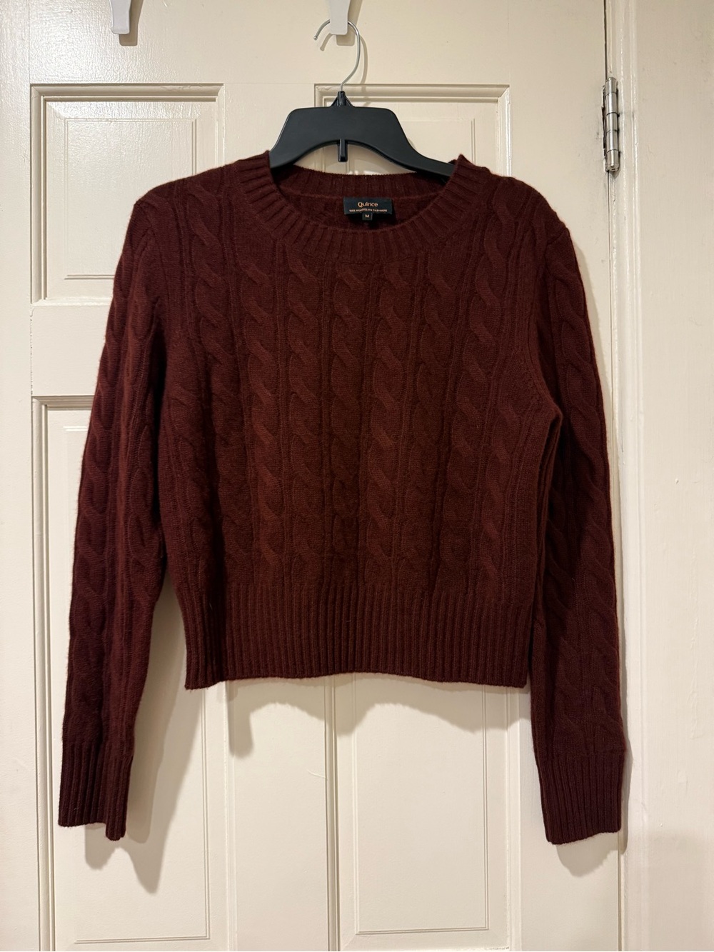 NWOT Quince Women's Cable Knit Mongolian Cashmere Sweater